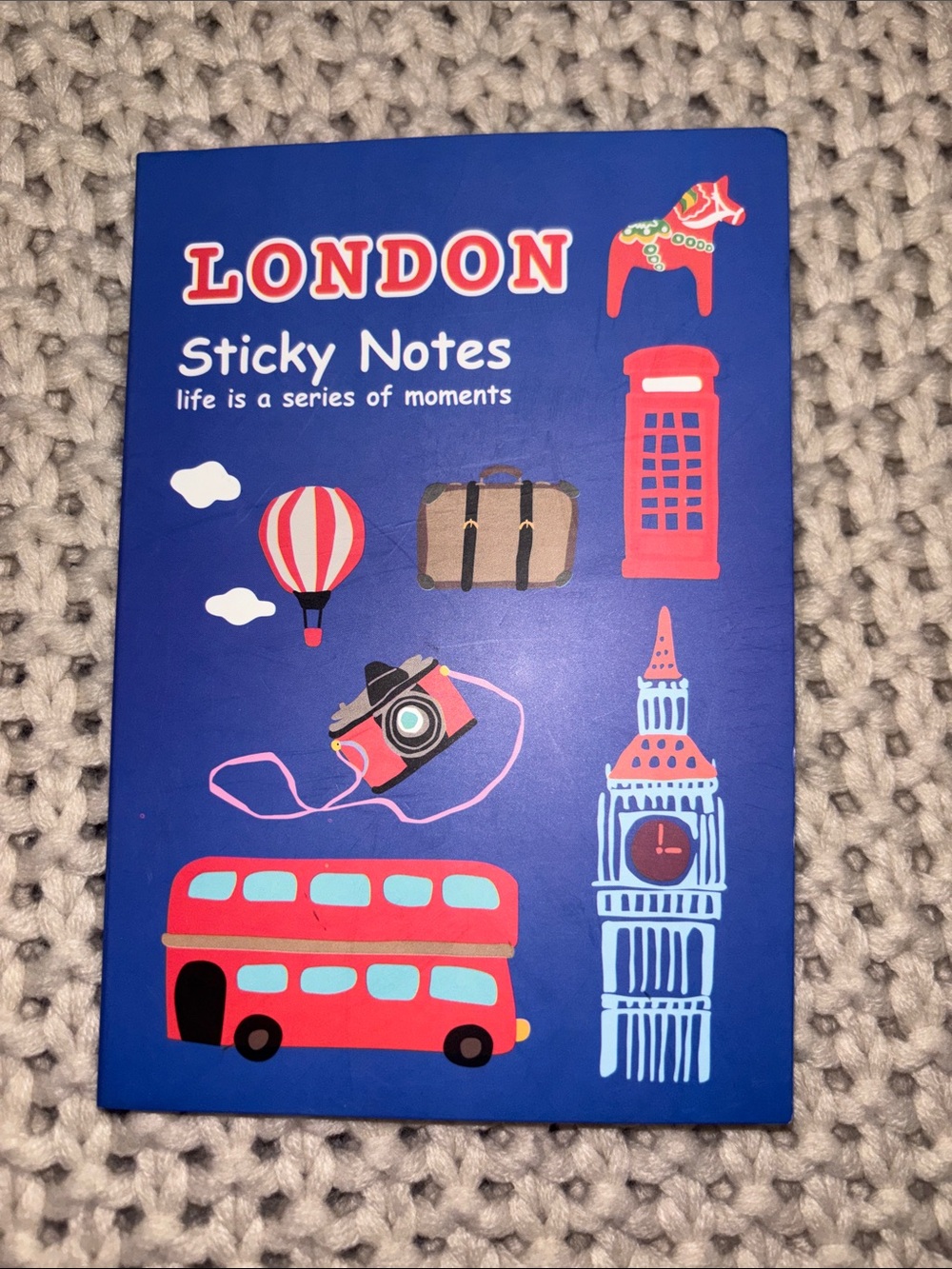 London Sticky Notes Blue/Red over 250